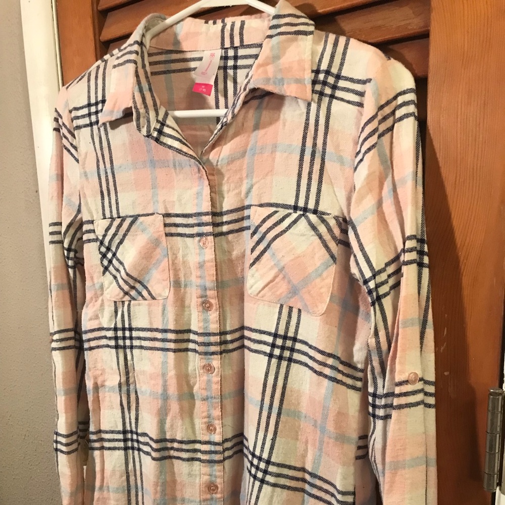 Baby Pink & Blue Flannel